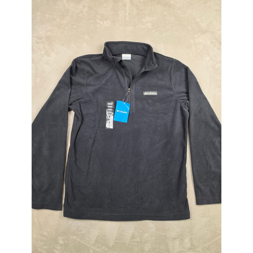 Columbia Lake Aloha Half Zip Fleece Mens‎ Small Black XM3815-010 Pullover